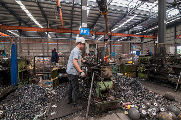 玉门网架配件-螺栓球加工车间